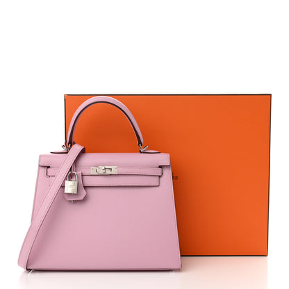 Hermes Epsom Kelly Sellier 25 Mauve Sylvestre 11 of 11