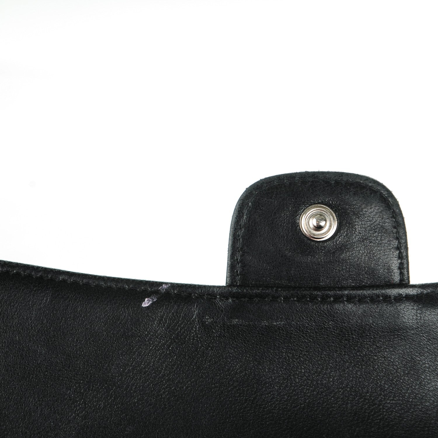 Chanel Lambskin Quilted Large Flap Wallet Black 13 of 13