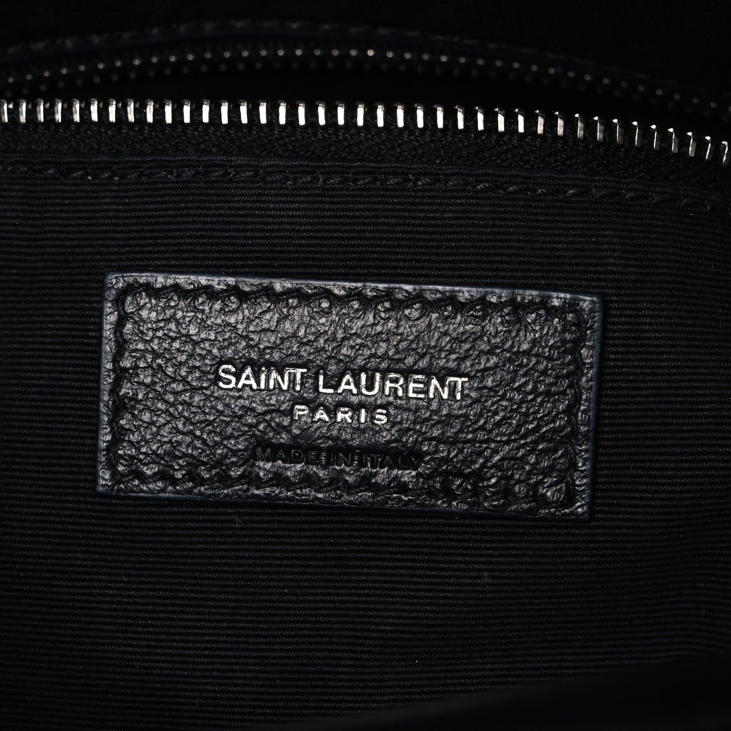 Lambskin Quilted Medium Loulou Puffer Monogram Chain Satchel Black