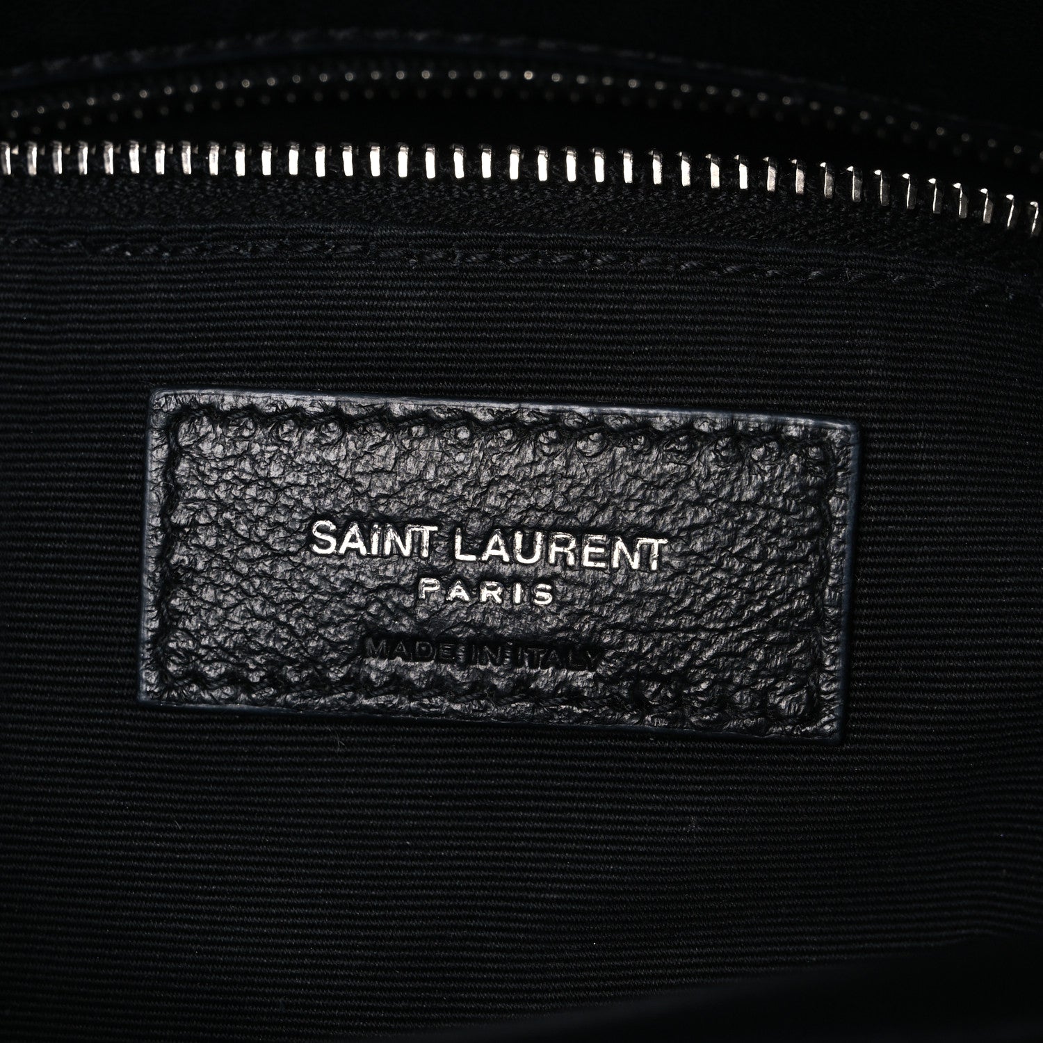 Saint Laurent Lambskin Quilted Medium Loulou Puffer Monogram Chain Satchel Black 6 of 10