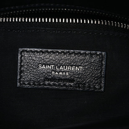 Saint Laurent Lambskin Quilted Medium Loulou Puffer Monogram Chain Satchel Black 6 of 10
