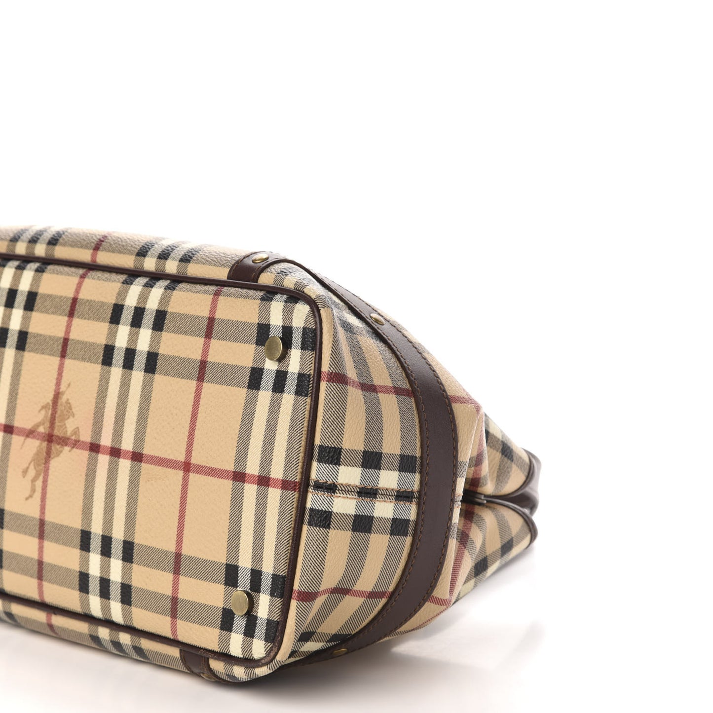 Haymarket Check Buckle Satchel Chocolate