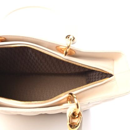 Christian Dior Lambskin Cannage Large Lady Dior Light Beige 4 of 5