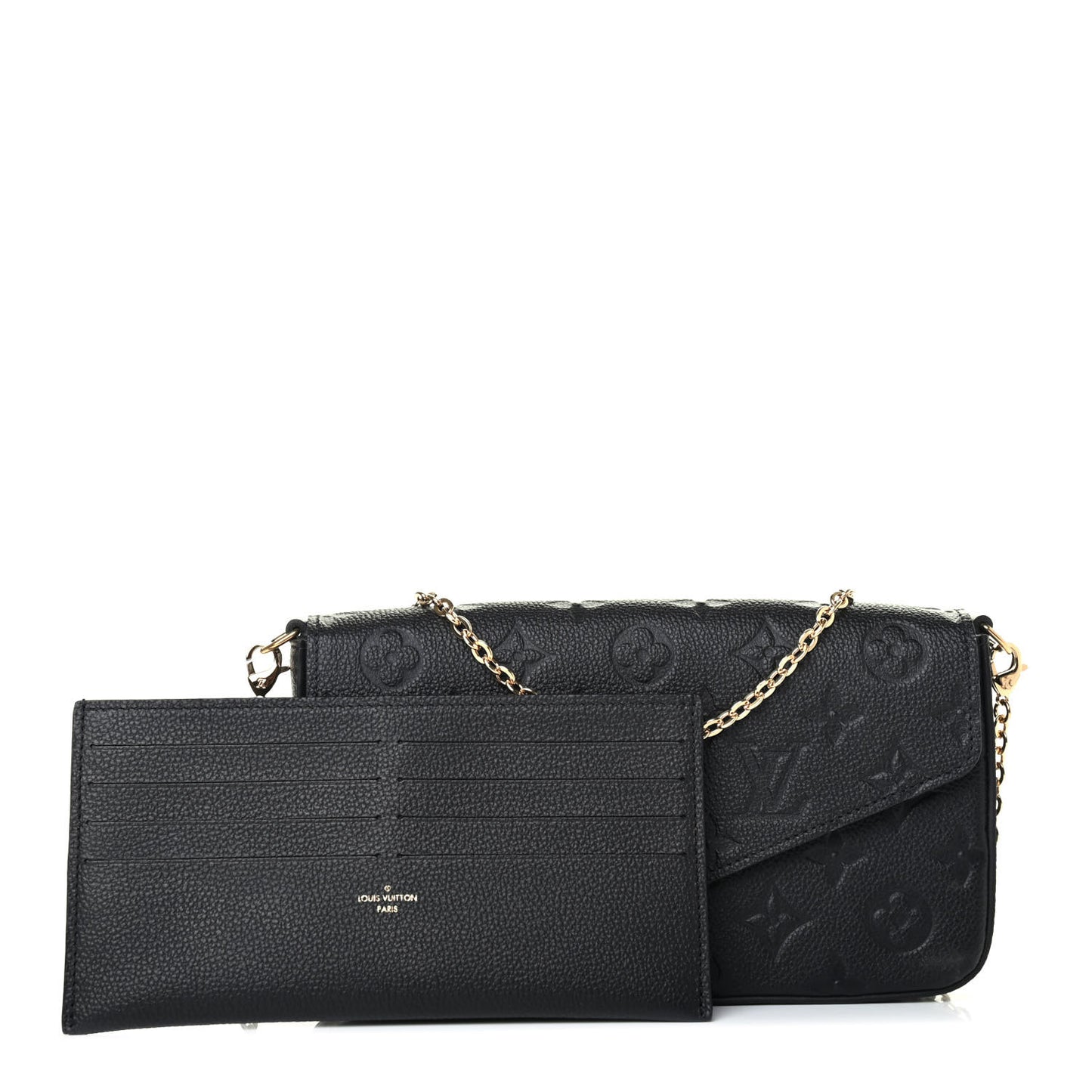 Empreinte Pochette Felicie Chain Wallet Black