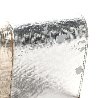 Fendi Vitello Mirror Elite Bi-Color Mini Rush Clutch Argento Champagne 11 of 13