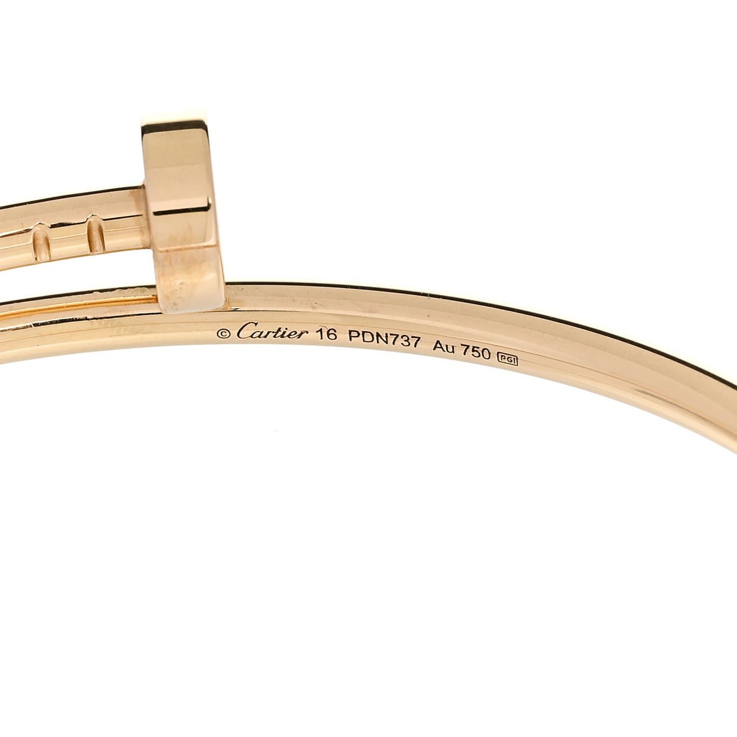 18K Yellow Gold Small Juste Un Clou Bracelet 16