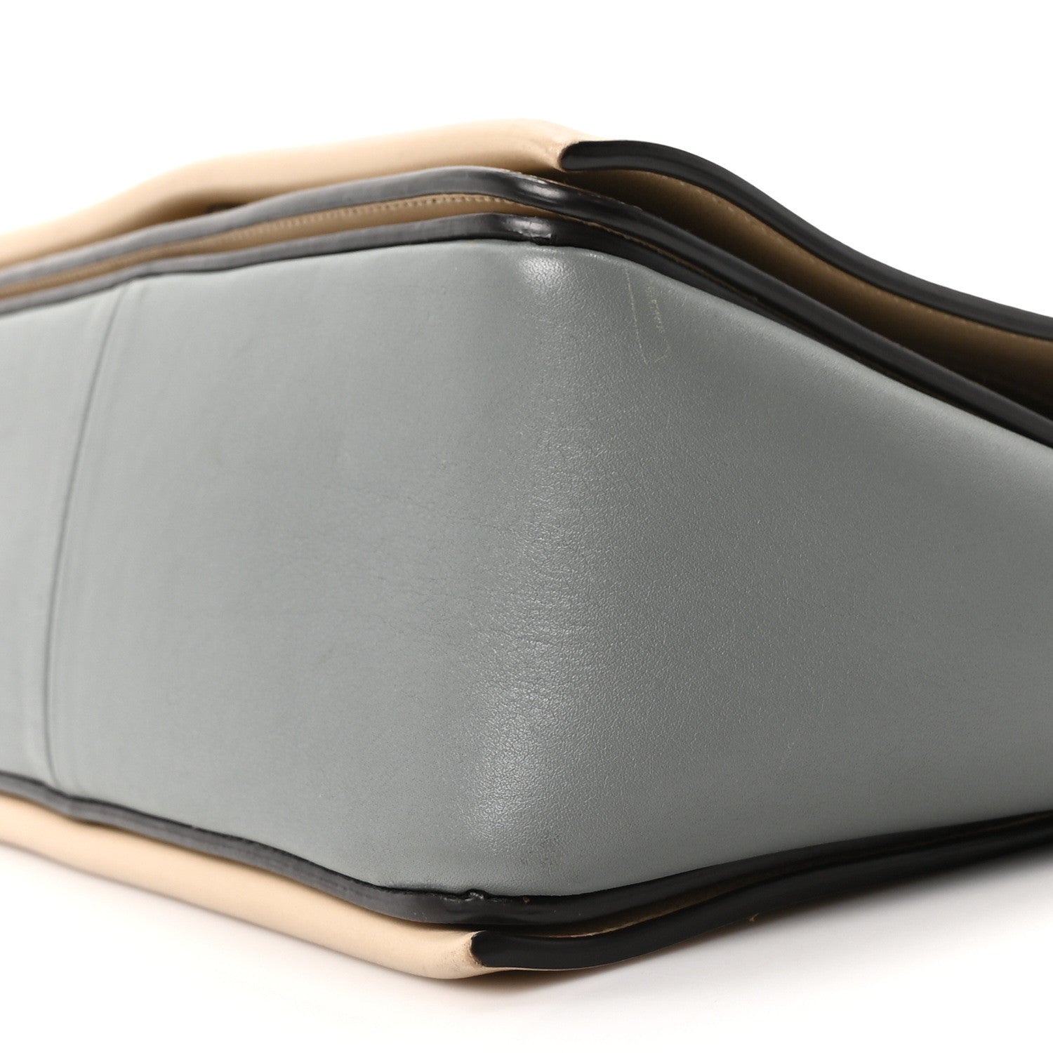 Celine Shiny Smooth Calfskin Medium Frame Shoulder Bag Grege Storm 10 of 10