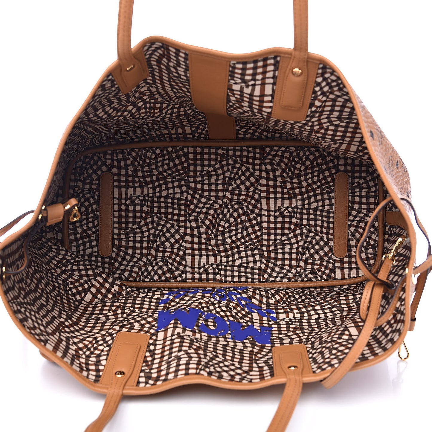 Visetos Large Liz Reversible Shopper Tote Cognac