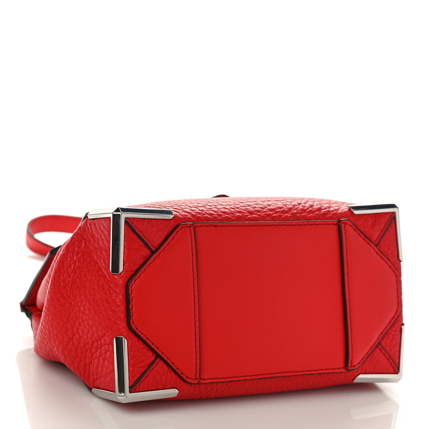 Alexander Wang Calfskin Small Marion Soft Tote Red Silver Hardware 4 of 8
