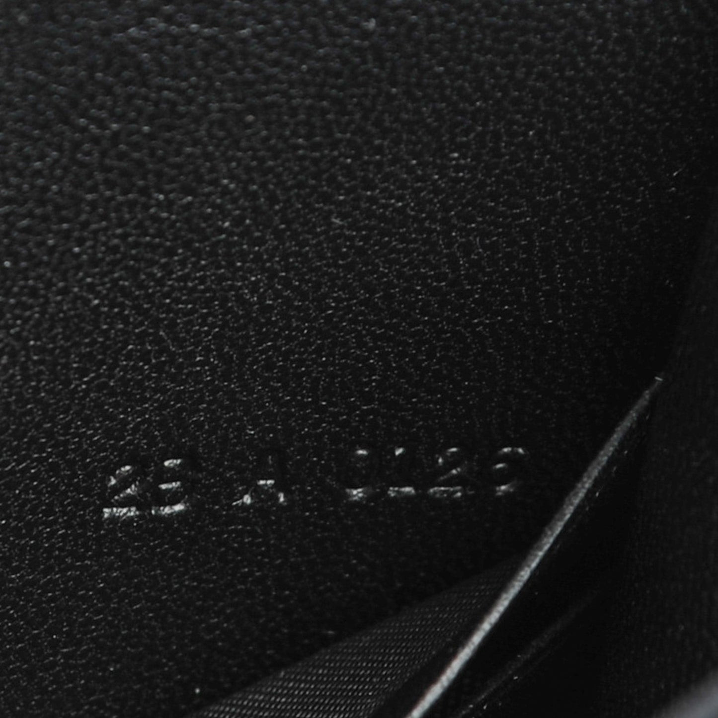 Calfskin Studded Pandora Chain Wallet Black