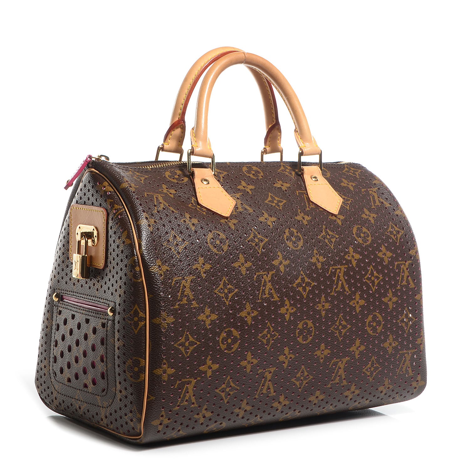 Louis Vuitton Monogram Perforated Speedy 30 Fuchsia 3 of 7