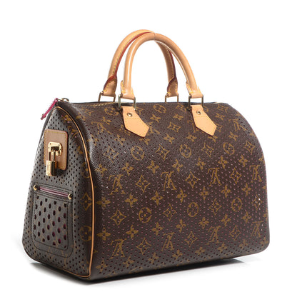 Louis Vuitton Monogram Perforated Speedy 30 Fuchsia 3 of 7