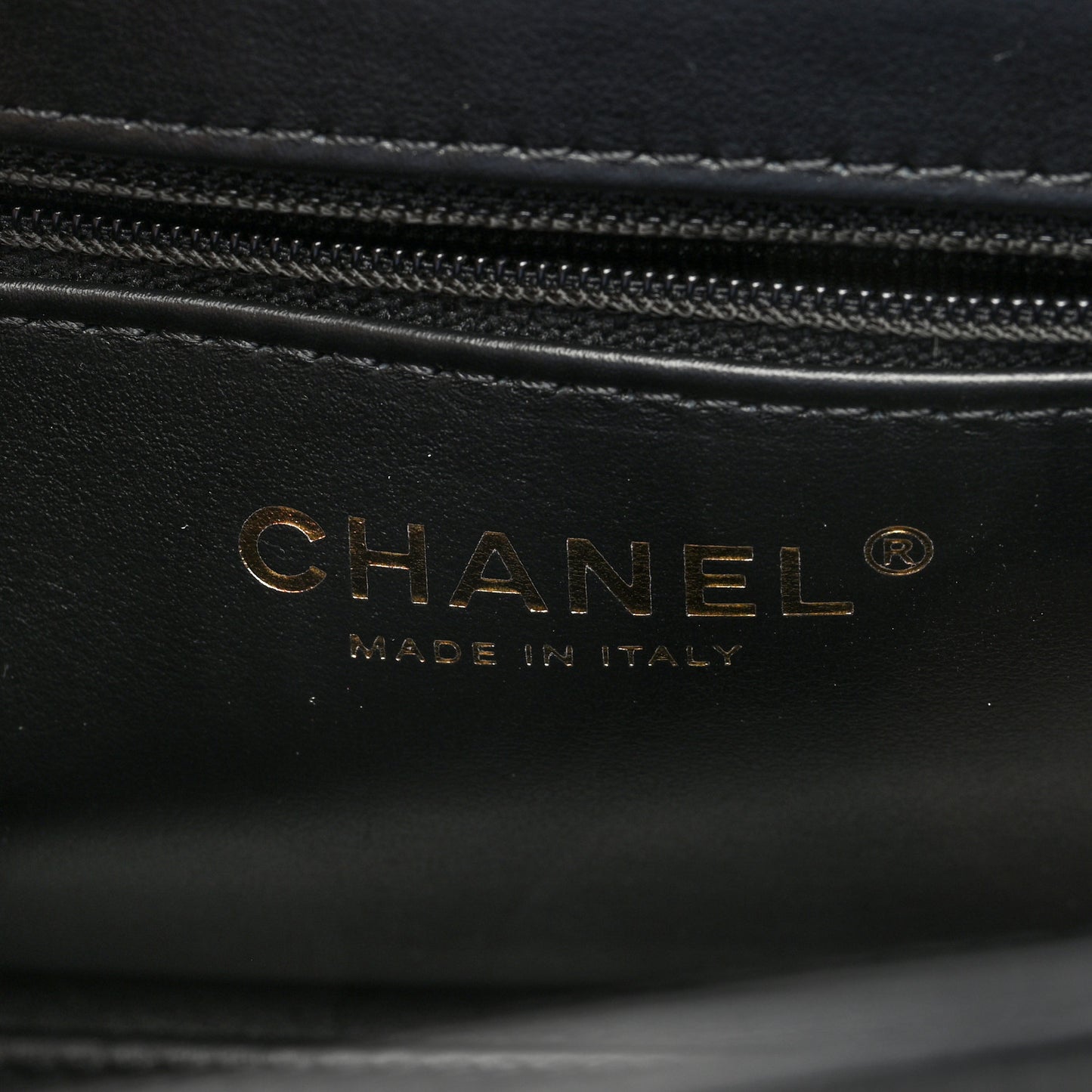 Shiny Aged Calfskin Quilted Nano Kelly Shopper Black