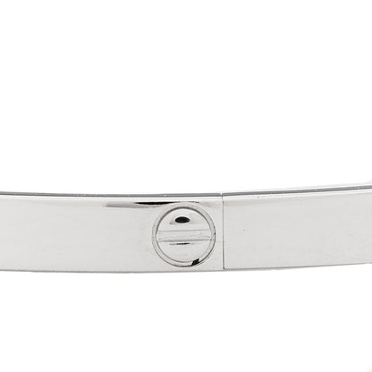 Cartier 18K White Gold 10 Diamond Small LOVE Bracelet 16 4 of 8