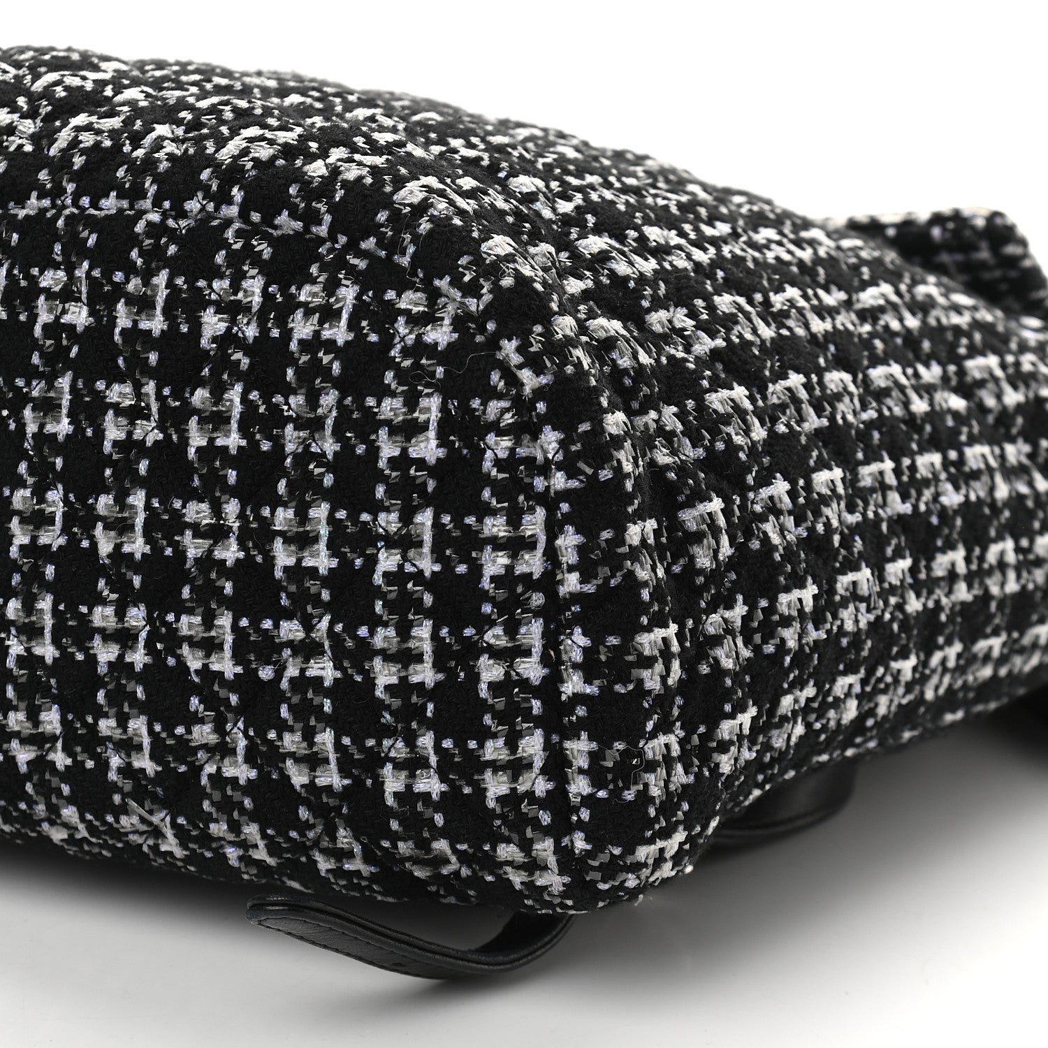 Chanel Tweed Large Urban Spirit Backpack Black White 9 of 9