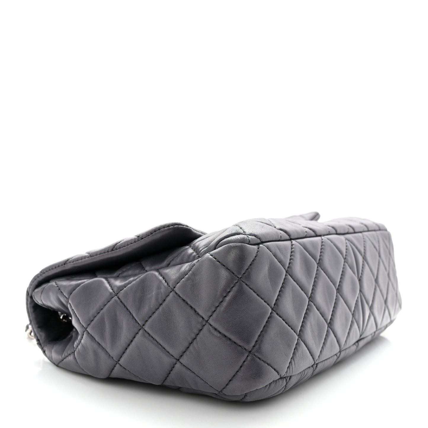 Lambskin Quilted Jumbo Single Flap Anthracite