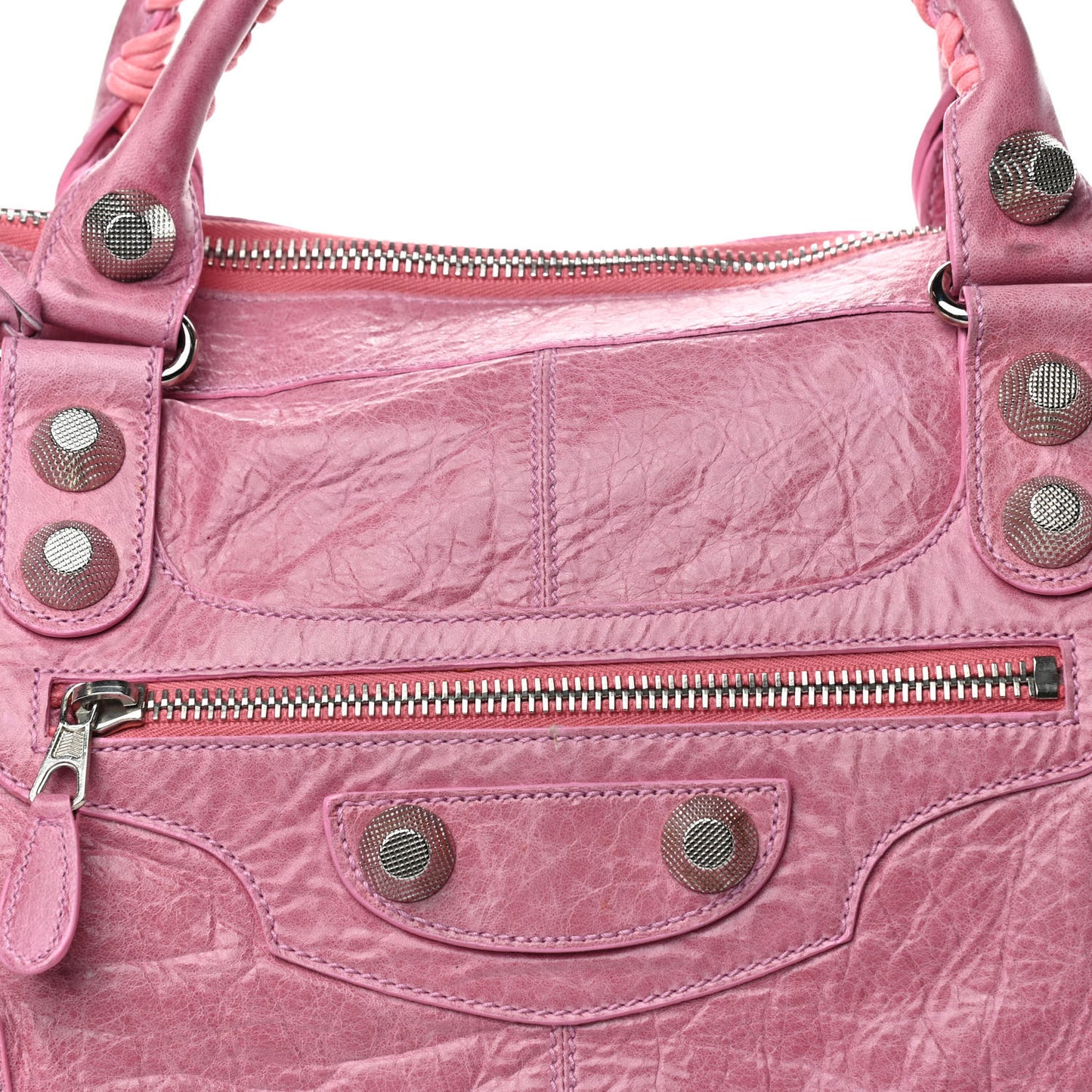 Agneau Giant 21 Silver Hardware Work Bubblegum