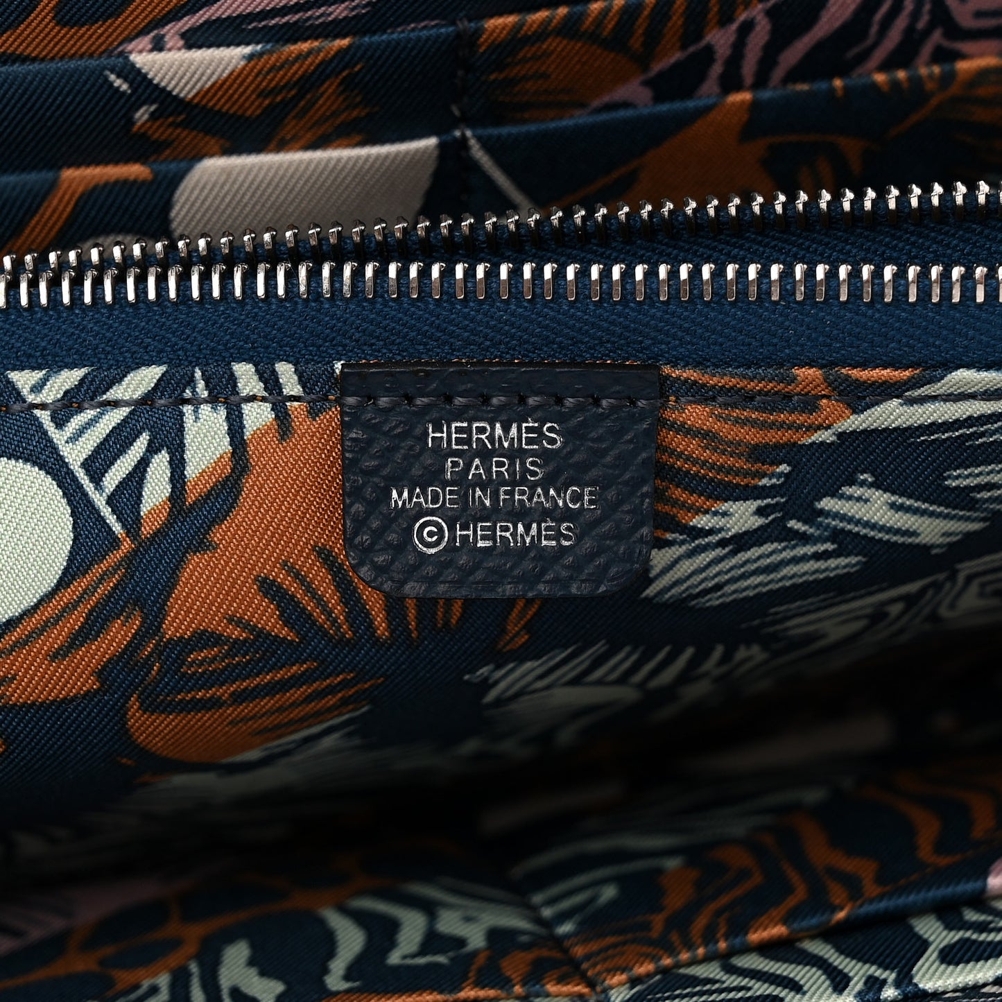 Epsom Silk'In Wallet Deep Bleu