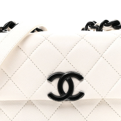 Chanel Caviar Quilted My Everything Small Flap White Black 8 of 10