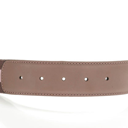 Gucci Canvas Web Interlocking G Belt 80 32 Brown Pink 5 of 6