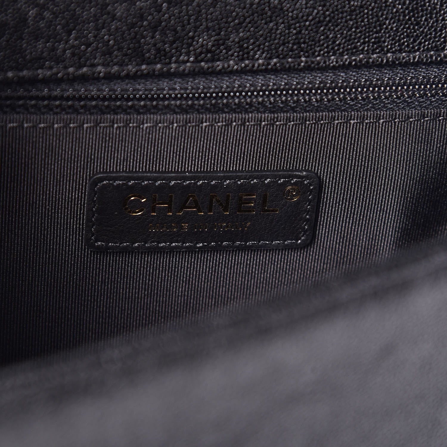 Chanel Caviar Chevron Quilted New Medium Boy Flap Black 6 of 10
