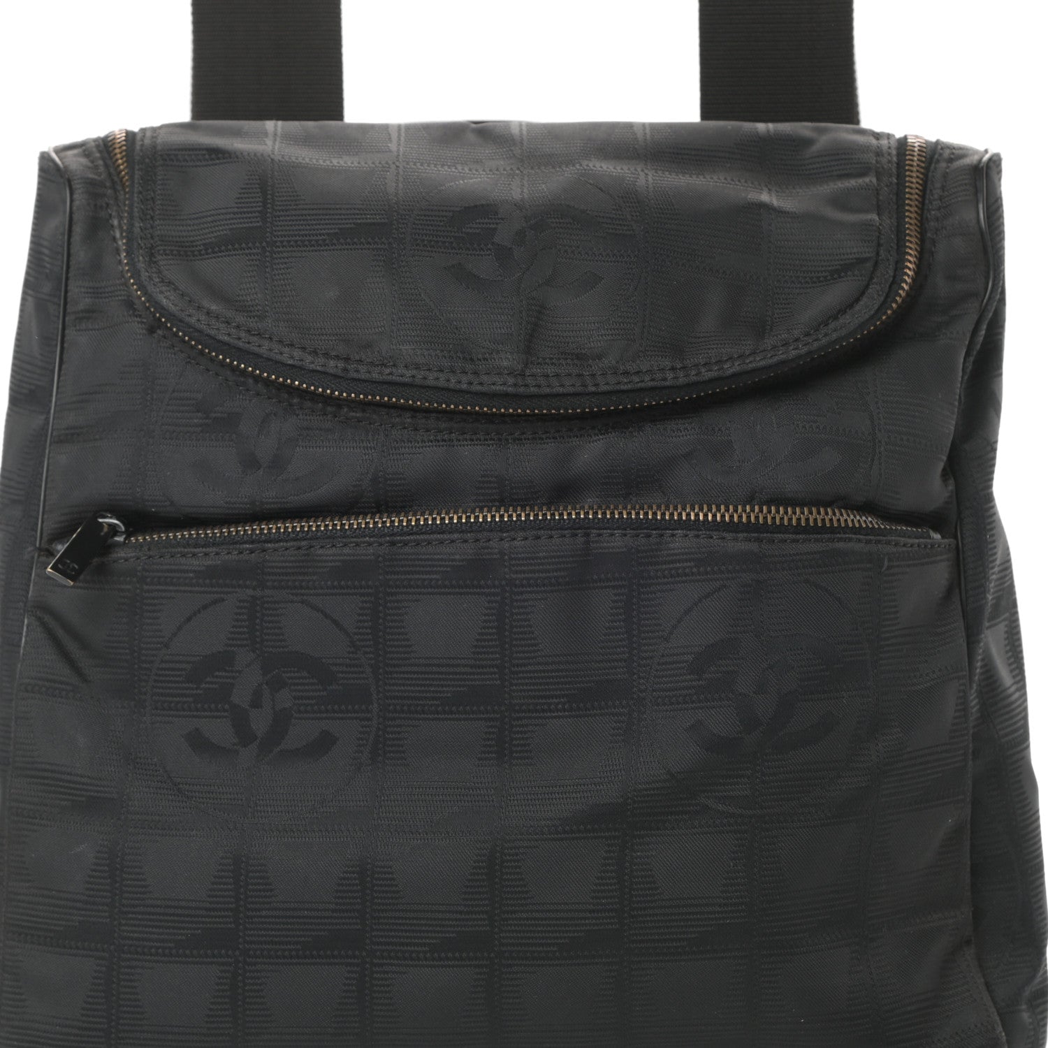 Chanel Nylon Travel Backpack Black 8 of 15