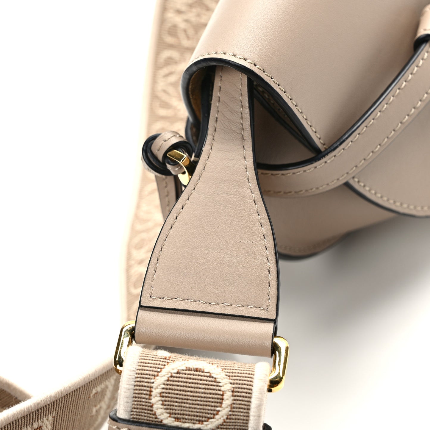 Calfskin Jacquard Mini Gate Dual Bag Sand