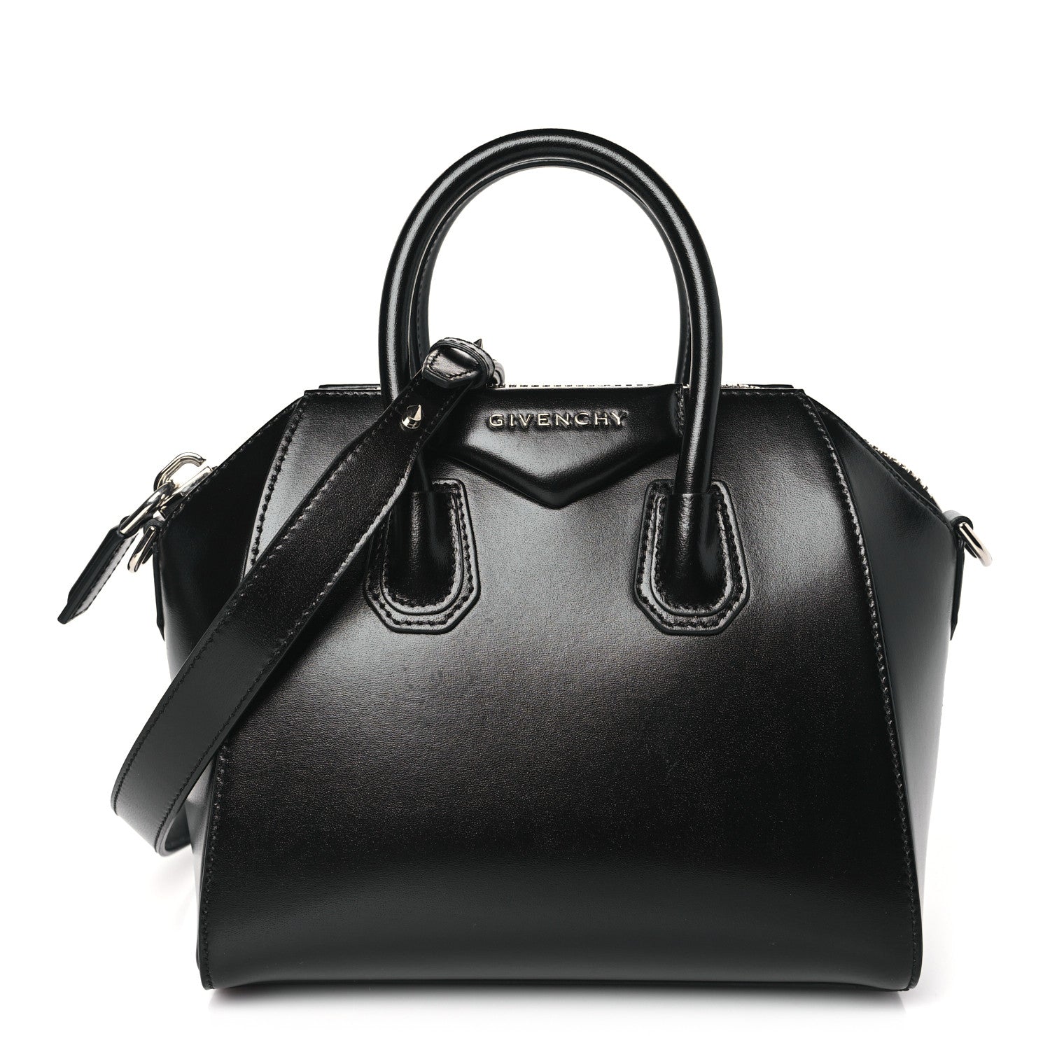Givenchy Shiny Lord Calfskin Mini Antigona Black 1 of 10