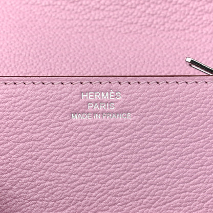 Hermes Chevre Mysore Roulis Slim Wallet Mauve Sylvestre 7 of 8