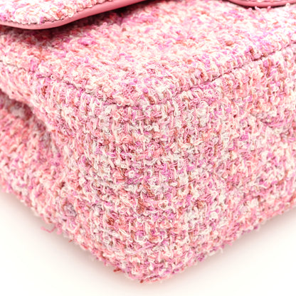 Chanel Tweed Quilted Mini Rectangular Flap Pink 8 of 10