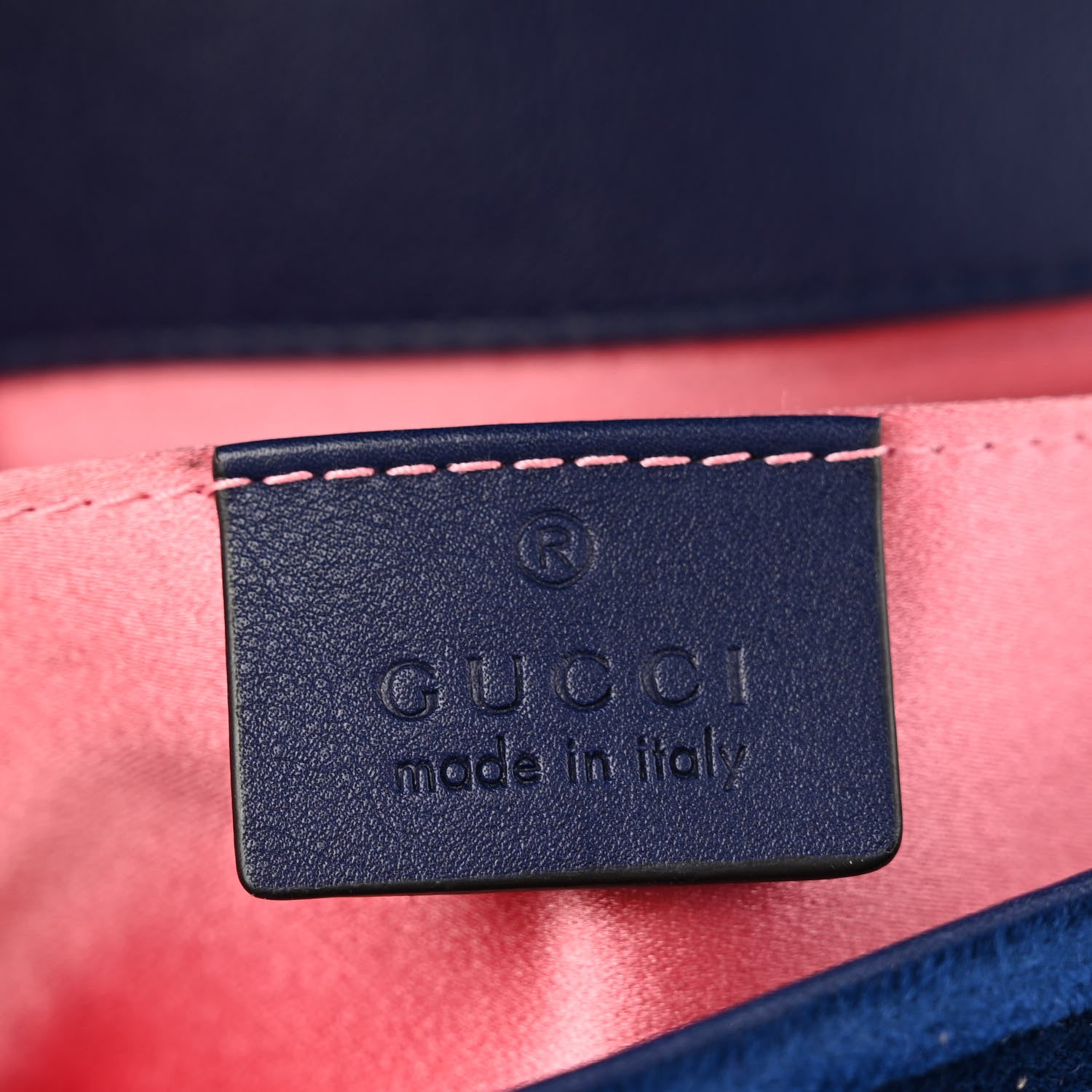 Gucci Velvet Matelasse Mini GG Marmont Shoulder Bag Cobalt Blue 6 of 10