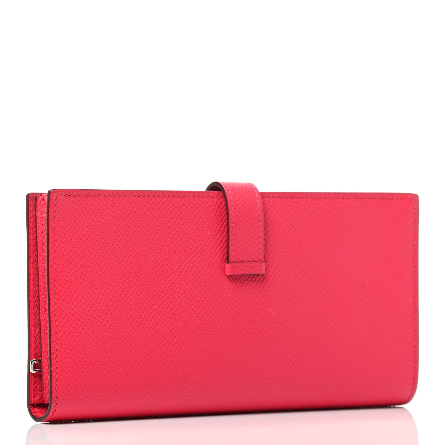 Hermes Epsom Bearn Gusset Wallet Rose Extreme 2 of 3