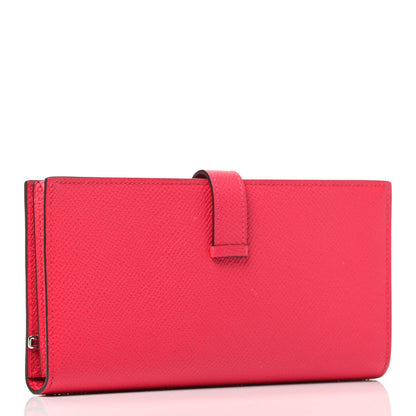 Hermes Epsom Bearn Gusset Wallet Rose Extreme 2 of 3