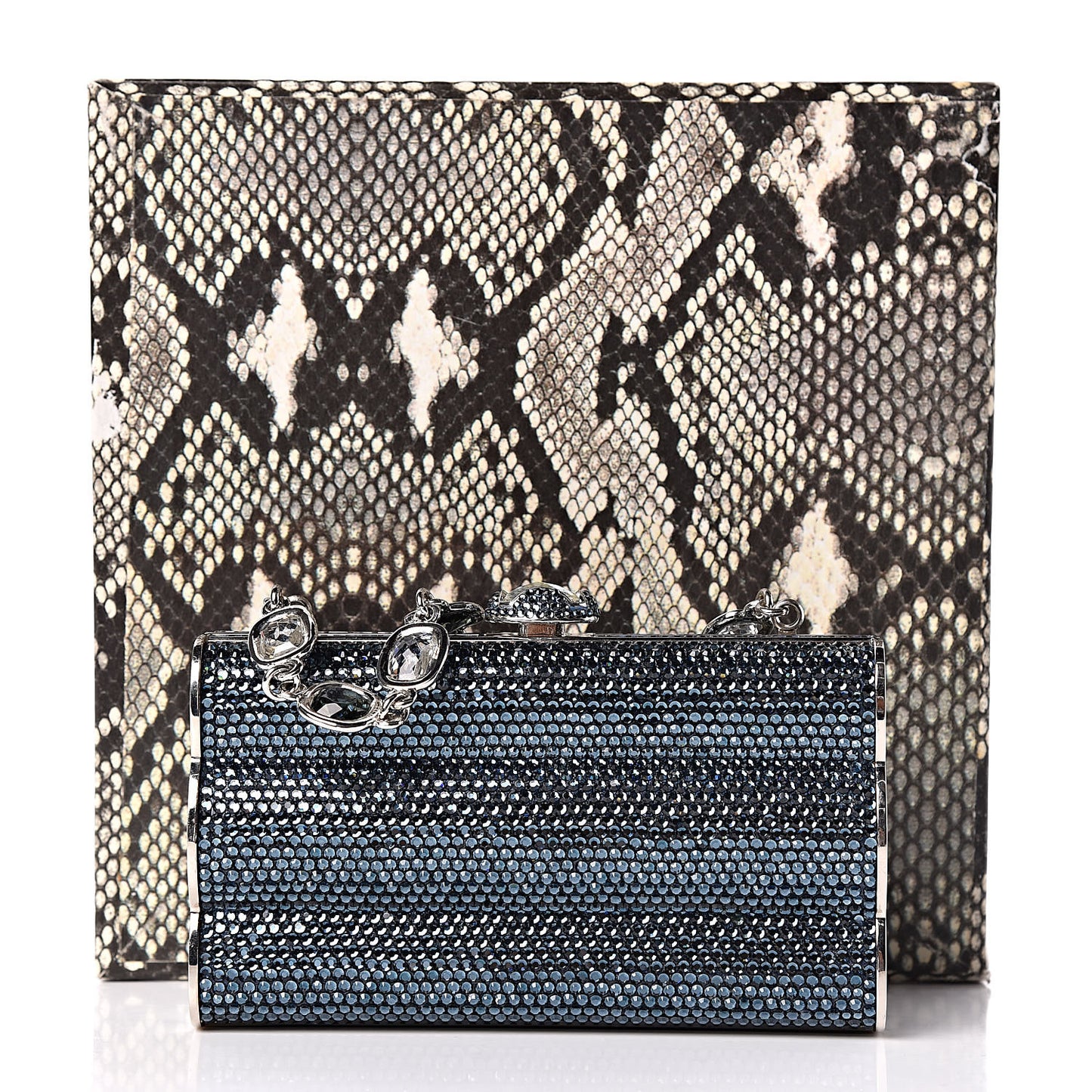Swarovski Crystal Clutch Dark Blue