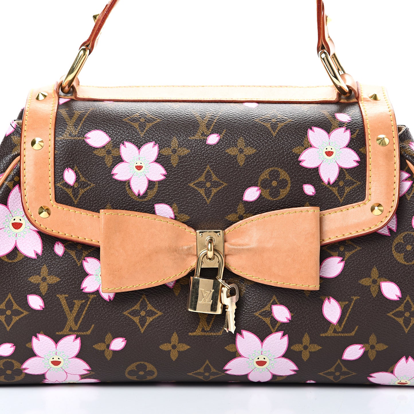 Monogram Cherry Blossom Sac Retro Bag Brown