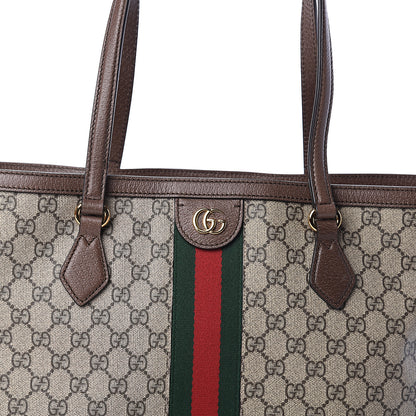 Gucci GG Supreme Monogram Medium Ophidia Shopping Tote Brown 6 of 8