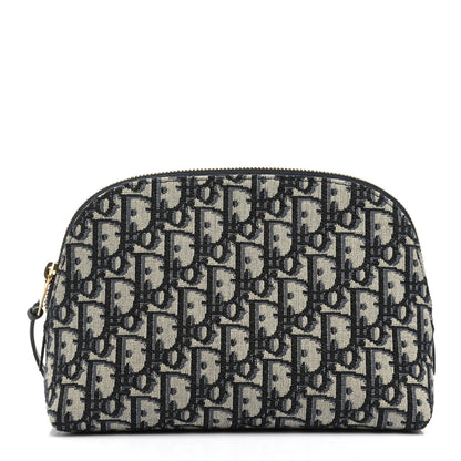 Christian Dior Oblique Cosmetic Pouch Blue 1 of 8