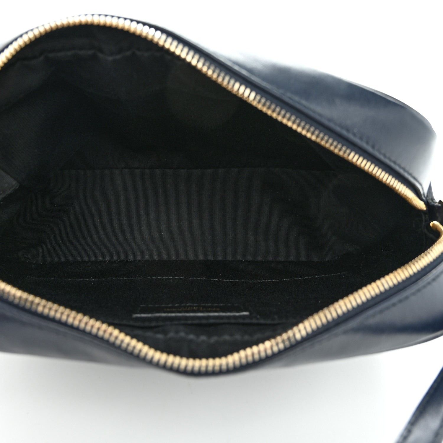Saint Laurent Calfskin Matelasse Monogram Lou Camera Bag Navy 5 of 12
