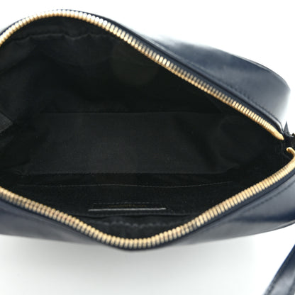 Saint Laurent Calfskin Matelasse Monogram Lou Camera Bag Navy 5 of 12