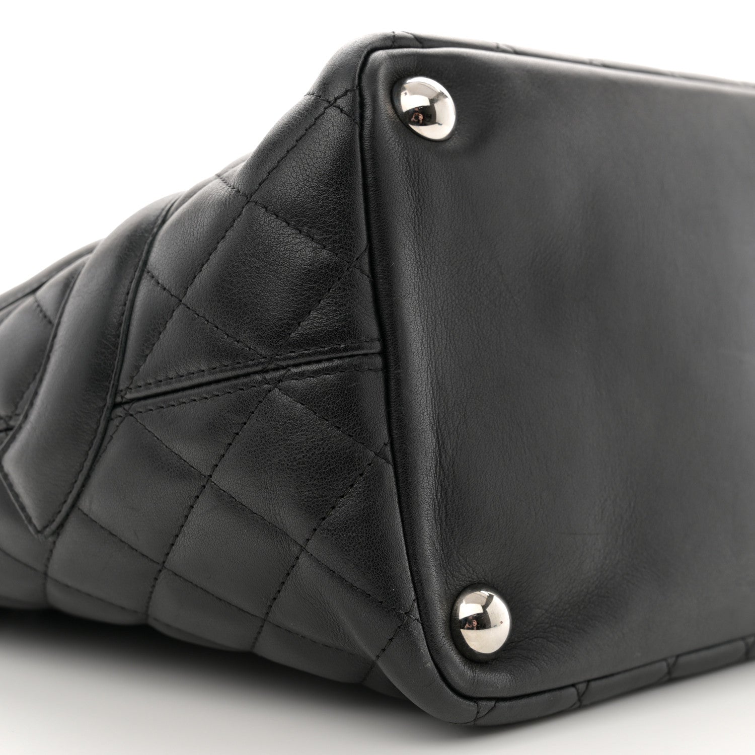 Chanel Calfskin Quilted Large Cambon Tote Black 10 of 13