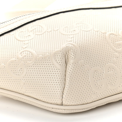 Gucci Calfskin GG Tennis Embossed Belt Bag Mystic White 7 of 8