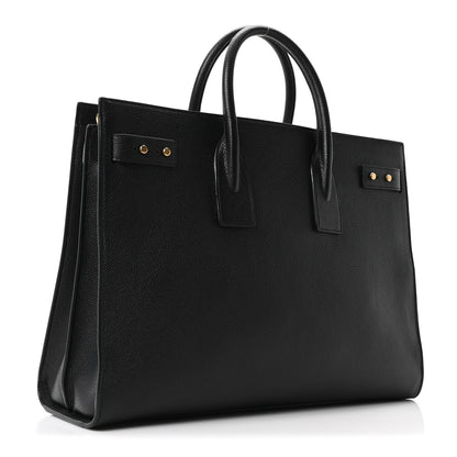 Saint Laurent Grained Calfskin Large Thin Sac De Jour Black 3 of 10