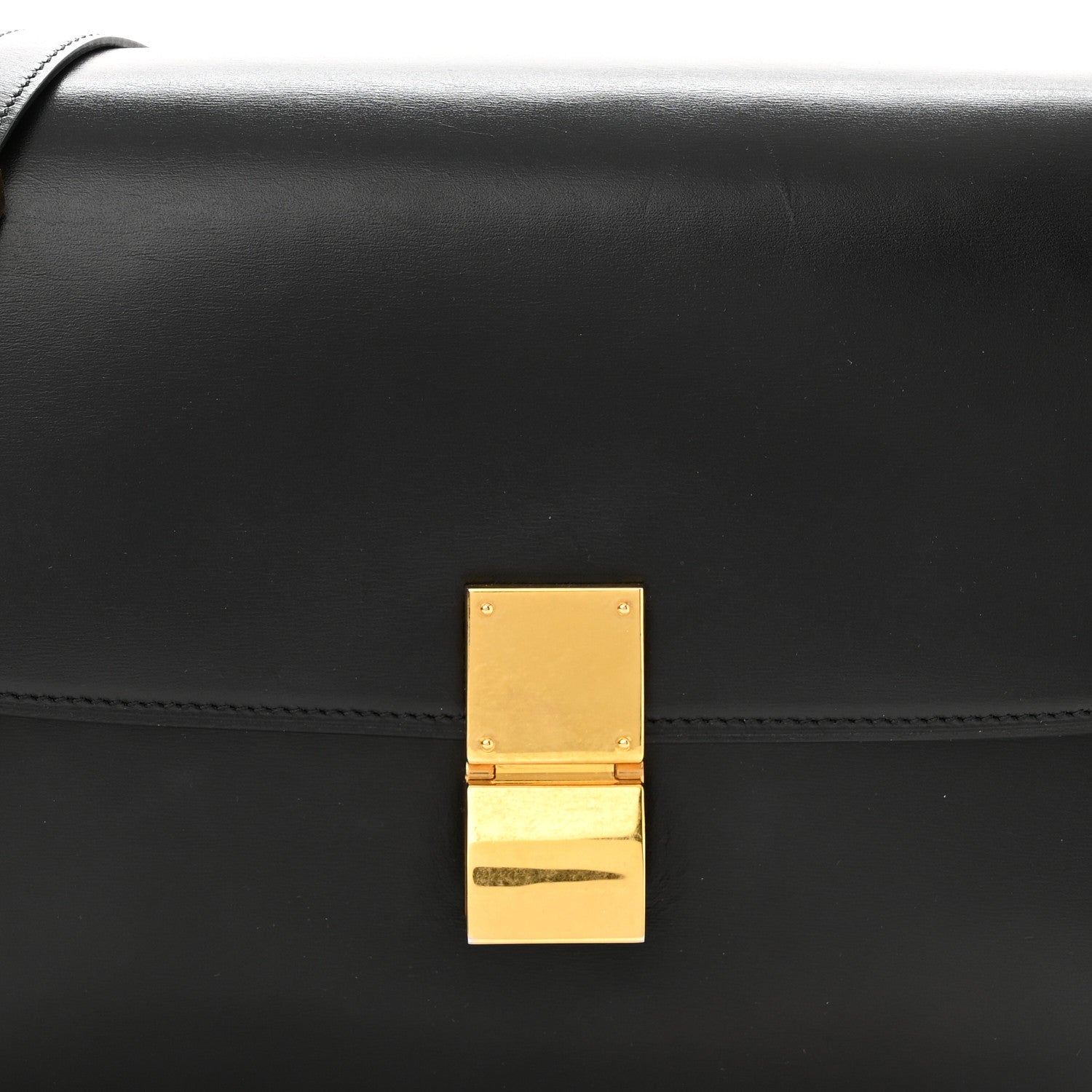 Celine Box Calfskin Medium Classic Box Flap Bag Black 10 of 11