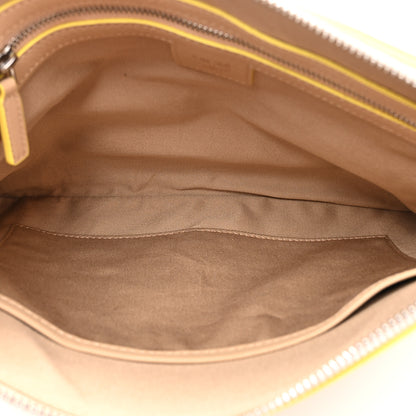 MCM Calfskin Ottomar Monogram Aren Crossbody Pouch Beige Croissant 5 of 11