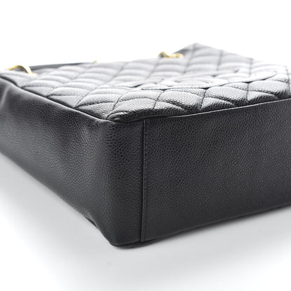 Chanel Caviar Quilted Petit Shopping Tote PST Black 8 of 10