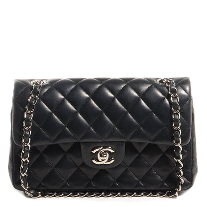 Chanel Lambskin Quilted Small Double Flap Black 1 of 9