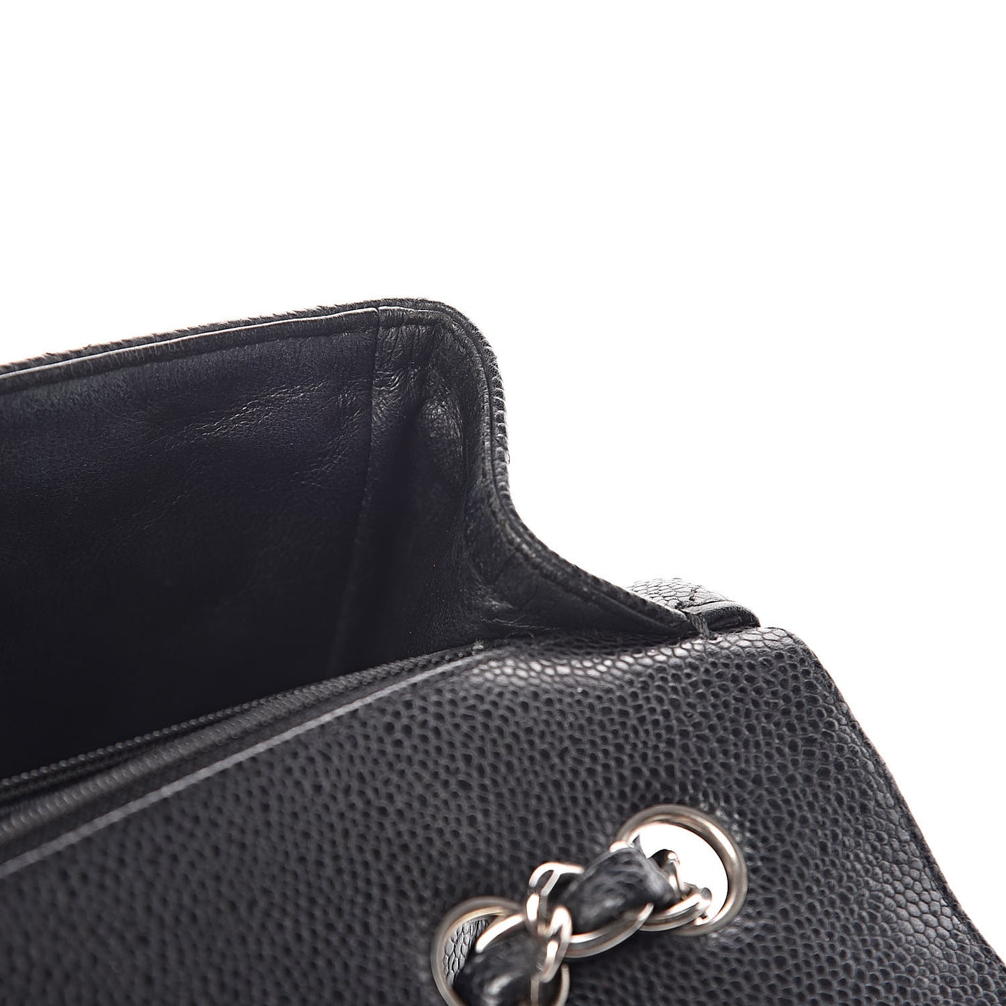 Caviar Quilted Jumbo Single Flap Black