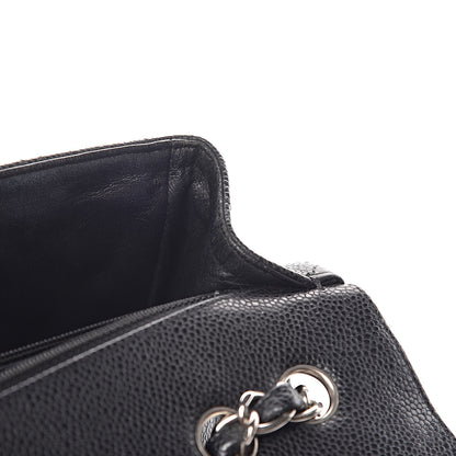 Chanel Caviar Quilted Jumbo Single Flap Black 11 of 13