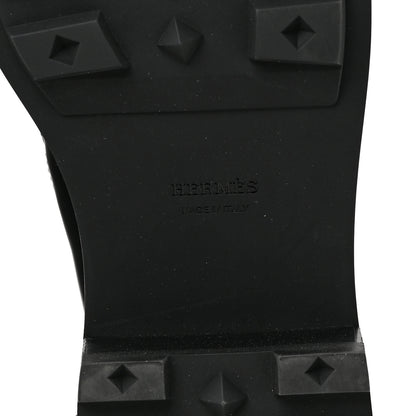 Hermes Glossed Calfskin Funk Ankle Boots 39.5 Black 6 of 8