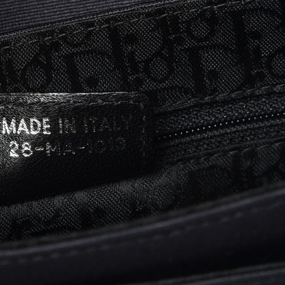 Christian Dior Silk Jersey Crystal Hardcore Clutch Black 7 of 7